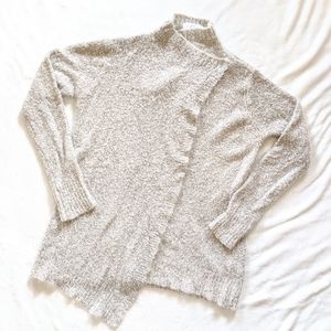 Sloane Rouge Snap Collar Gray Cardigan